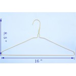 Gold Wire Coat Hangers (13G) 16"